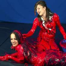 Lara_eurowam: Laura and Szende Are Back for Another Slime Video-T600c2