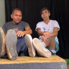 RevSlymsford: Mark and Ramon Slimed / Feet Tickled For Losing Rps Match