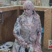 Ready2Wam Studio: Monica Gets Hot in Leather Tons Of Pies And Slime Part 2