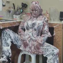 Ready2Wam Studio: Monica Gets Hot in Leather Tons Of Pies And Slime Part 2