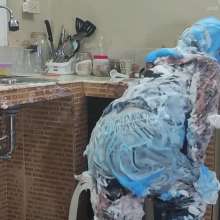 Ready2Wam Studio: Monica Gets Hot in Leather Tons Of Pies And Slime Part 2