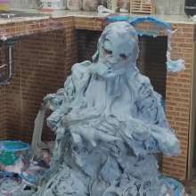Ready2Wam Studio: Monica Gets Hot in Leather Tons Of Pies And Slime Part 2