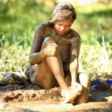 dlodoski: Laine Enjoys Sexy Mud Glamour--Photos