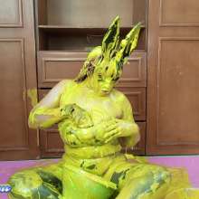 Hikari-Studio-Wam: My Black Bunny Gets Dirty Topless