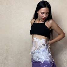 Top Messy Girls: My Cute Tummy Is in a Pie!