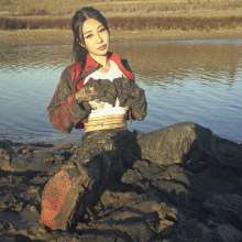 RSSRuinStreetStyle: Asian Girl In Cyber Leather Outfit Goes On a Muddy Adventure