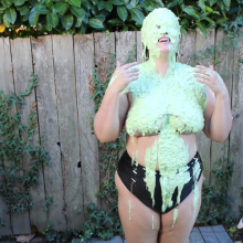 Slimed Models: We Slimed Another Playmate of the Month!