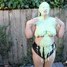 Slimed Models: We Slimed Another Playmate of the Month!