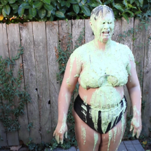 Slimed Models: We Slimed Another Playmate of the Month!
