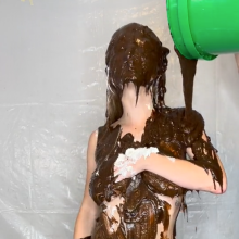 Slimed Models: Eliza Topless Cakesit, Caked, Pied, Chocolated, and Pied Some More!