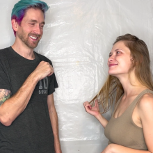 Slimed Models: Eliza Vs. Drew: Co-Ed WAM With Unknown Outcome
