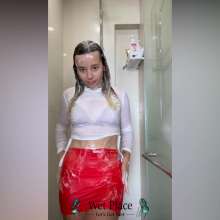 WetPlace: Stunning Anny Shower Orange Skirt