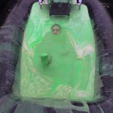 LiquidX: The Plunga!: Cat Plunged in Red Leather Trousers