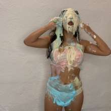 RevSlymsford: Thiswas Girl Pied + Slimed In Just Her Bra + Knickers