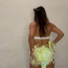 RevSlymsford: Thiswas Girl Pied + Slimed In Just Her Bra + Knickers