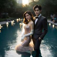 Lavette: Couples in Formal Attire- Wetlook and Messy!