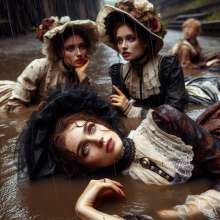 PzzzP: Classsic women in muddy water