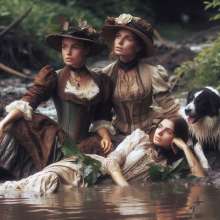 PzzzP: Classsic women in muddy water
