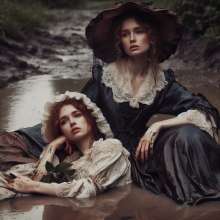 PzzzP: Classsic women in muddy water