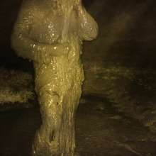 Swamp Angel: 89 Part2 Bold Mud Long Latex Skirt and Long Cape Hooded