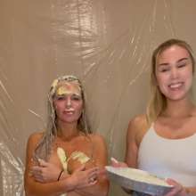 Slimed Models: A Former Playboy Covermodel Gets Pied Naked!