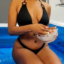 KinkyCousins: Anaya Bikini Sploshing First Time with Trifle and Custard