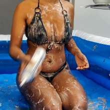 KinkyCousins: Anaya Bikini Sploshing First Time with Trifle and Custard