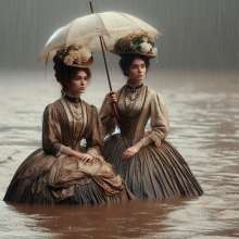 PzzzP: Classsic women in muddy water