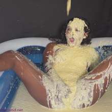 RevSlymsford: Brigitte's Hot Wank While Being Covered In Creamed Corn