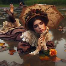 PzzzP: Classsic women in muddy water