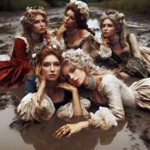 PzzzP: Classsic women in muddy water