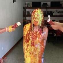 RevSlymsford: Dymphna Cling Filmed And Savoury Trashed By Luna + Ana