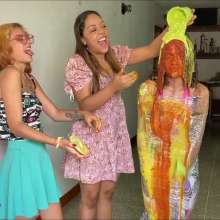 RevSlymsford: Dymphna Cling Filmed And Savoury Trashed By Luna + Ana