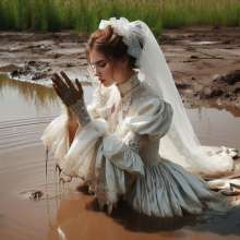 PzzzP: Classsic women in muddy water