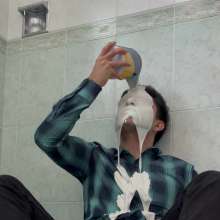 MessyGuys: Feet Lover Covers Himself in White Slime and Eggs