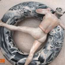 FOXY: Roxy white clay and giant donut