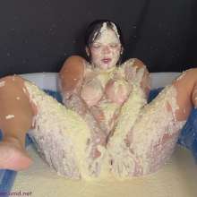 RevSlymsford: Gaby's Hot Wank While Being Covered In Creamed Corn