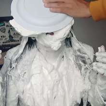Hikari-Studio-Wam: Hikari in Secretary Suit Gets Cakes