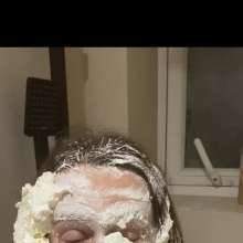 Galactico91: My wife gets pied part 3!