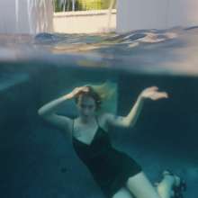 WetlookFashion: Jessica Gets Wet in a Sexy Mini Dress and Heels