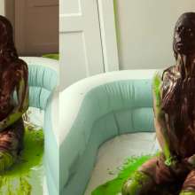 Slime Genesis: Kayden Plays with Herself in All Kinds of Mess