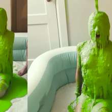 Slime Genesis: Kayden Plays with Herself in All Kinds of Mess
