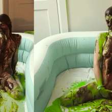 Slime Genesis: Kayden Plays with Herself in All Kinds of Mess