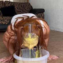Wam Bagheera Studio: Latex Pants and Many Eggs for Nicole