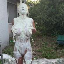 Slimed Models: New Model Bianca Slimed for the First Time!