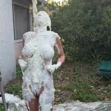 Slimed Models: New Model Bianca Slimed for the First Time!