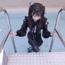 RSSRuinStreetStyle: Underwater Japanese Girl Plays With Pool Balloon and Dives into Hotel Pool