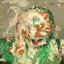 Anglefan: Long legged brunette pied and slimed!