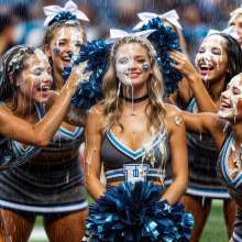 Sleazoid44: Pied Cheerleaders