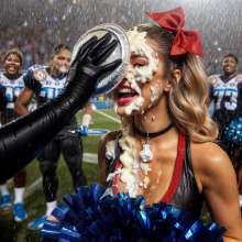 Sleazoid44: Pied Cheerleaders